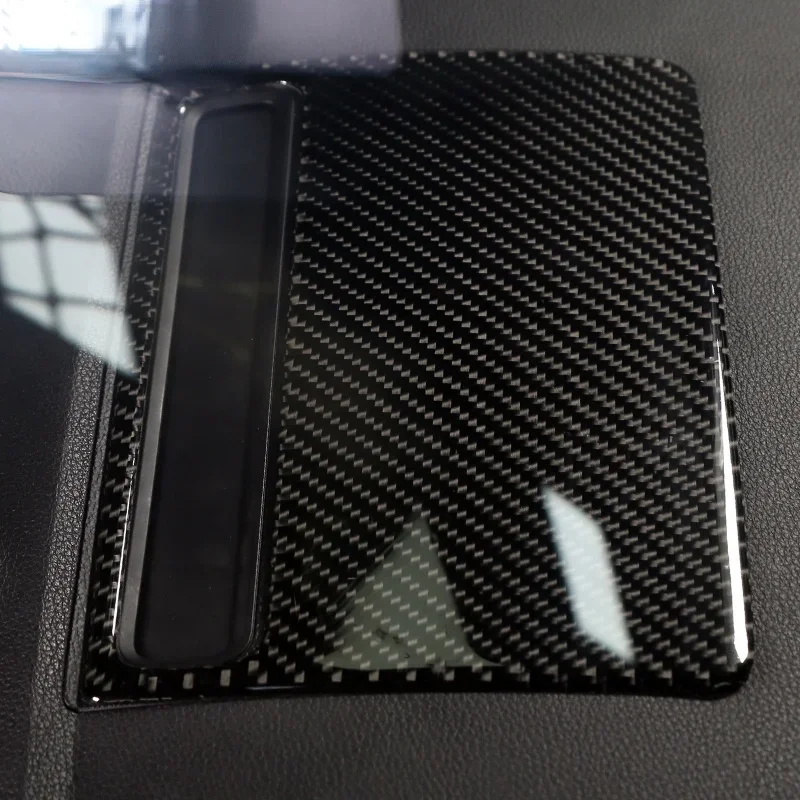 Carbon Fiber Car Interior Console Dashboard GPS Navigation NBT Screen Frame Cover Trim Accessories For Audi A3 8V S3 Car Styling