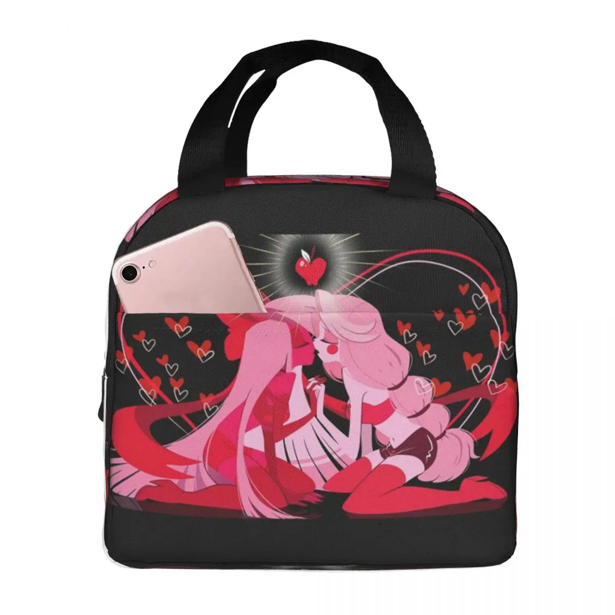 تشارلي آند فاجي فندق هازبين معزول حقيبة الغداء للمدرسة برودة صندوق طعام حراري حمل صناديق الغداء الحاويات #1