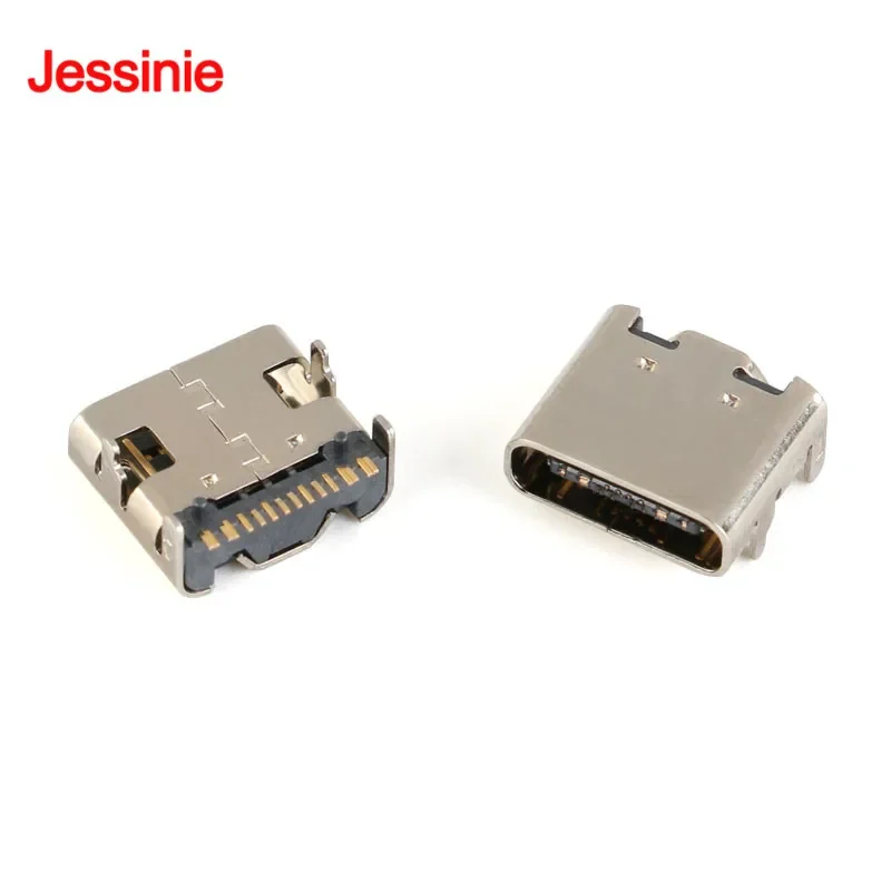 10pcs/5pcs Micro USB-3.1 SMD 16P type-c Female Connector Socket DIP4 Hd Transmission Interface For Smartphones End Charging Plug
