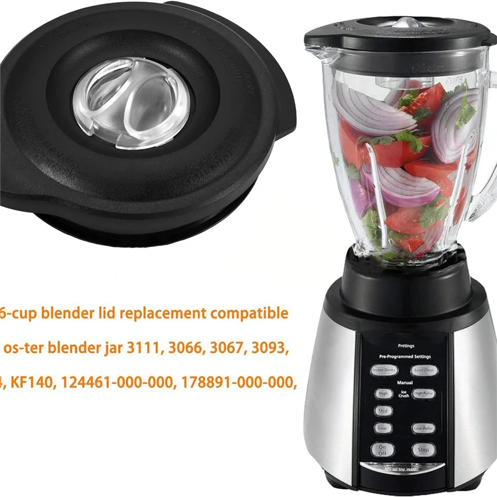 1pc Replacement Bottle Cap Juicer Lid 6-cup Blender Jar Cover for OSTER 124461-000-000 178891-000-000 3066 3067 3111 3093 KF140