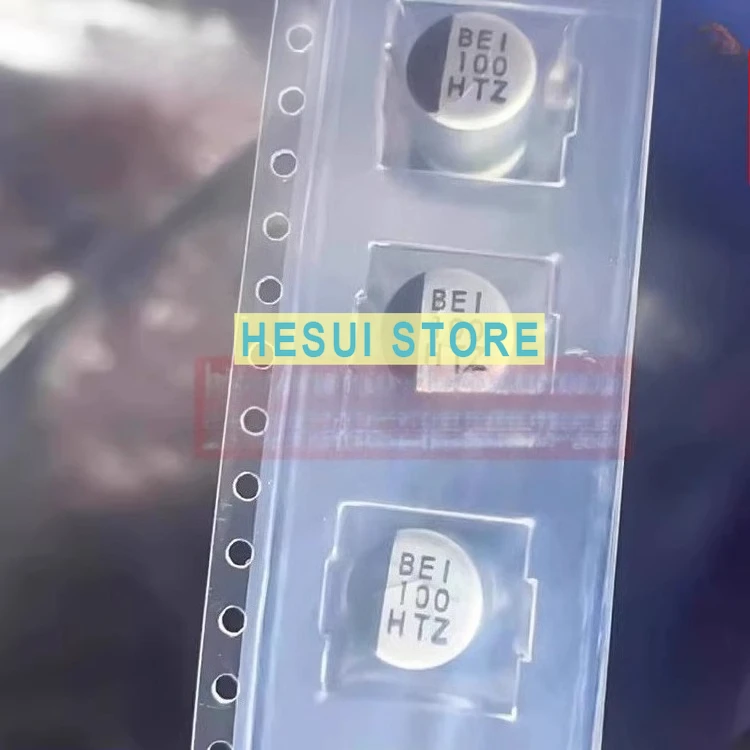10PCS Ruby 50v100UF TZV imported chip electrolytic capacitor 50TZV100M 8X10.5
