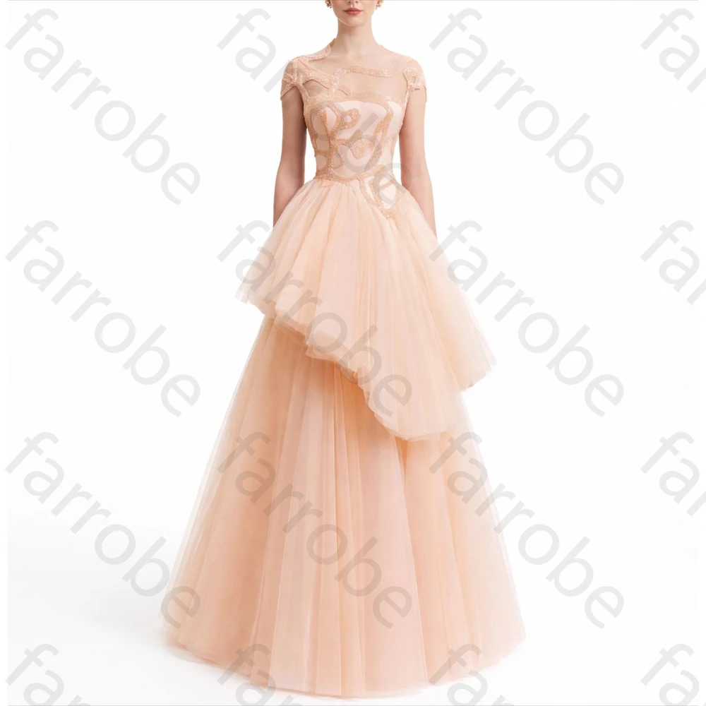 

Customized Sexy Hollow Out Tulle Evening Dresses Elegant Bridal Wedding Dress Exquisite High Quality Prom Party Gowns for Women