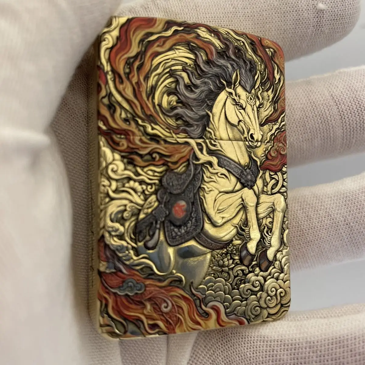 2026 Limited Edition Zorro 910S 3D Embossed Enamel Colored Fuel Lighter, Thick Armor Lighter, Cigarette Accessories, Men's Gift