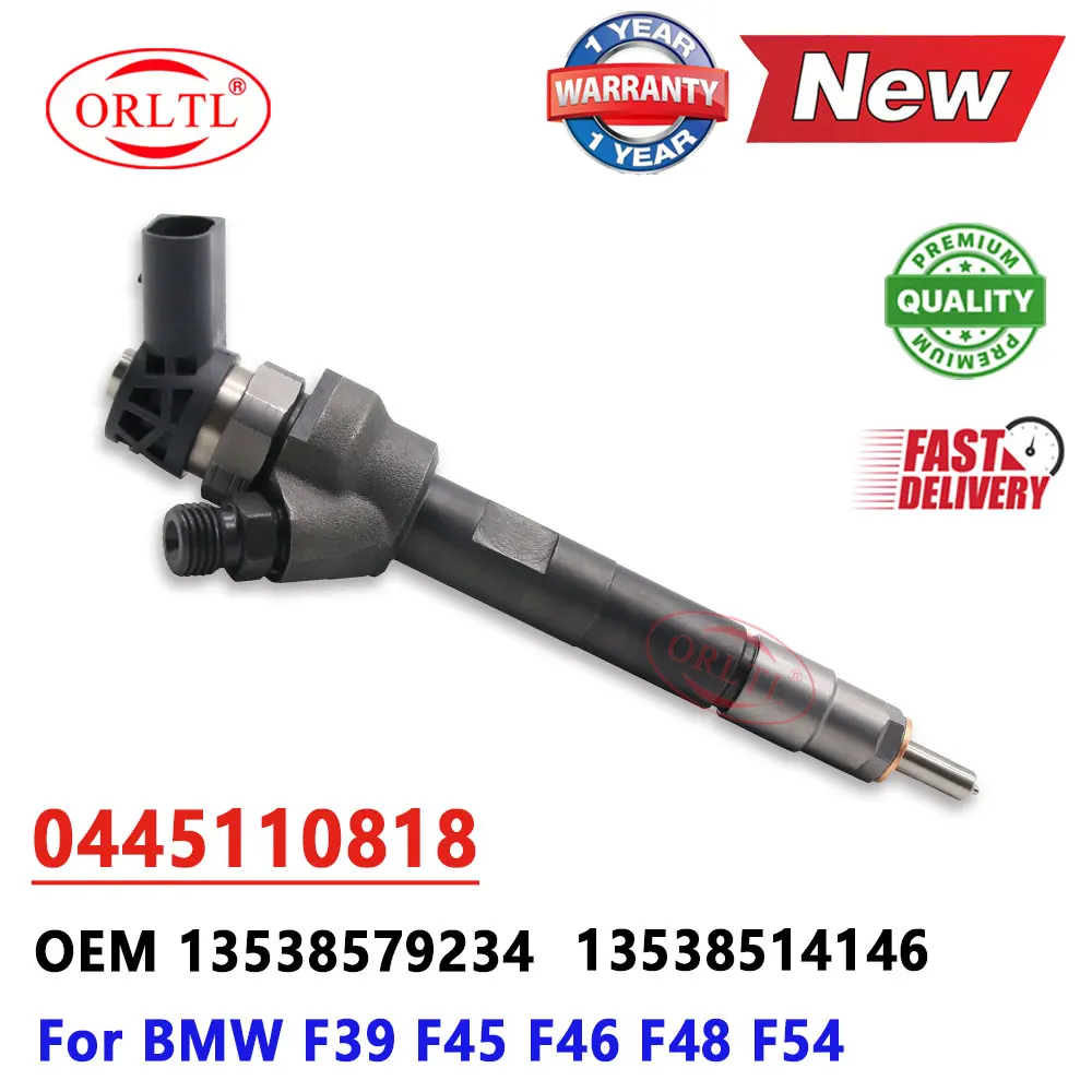 

0445110818 13538579234 Diesel Fuel Injector 13538514146 Common Rail Nozzle 0445 110 818 for BMW F39 F45 F46 F48 F54
