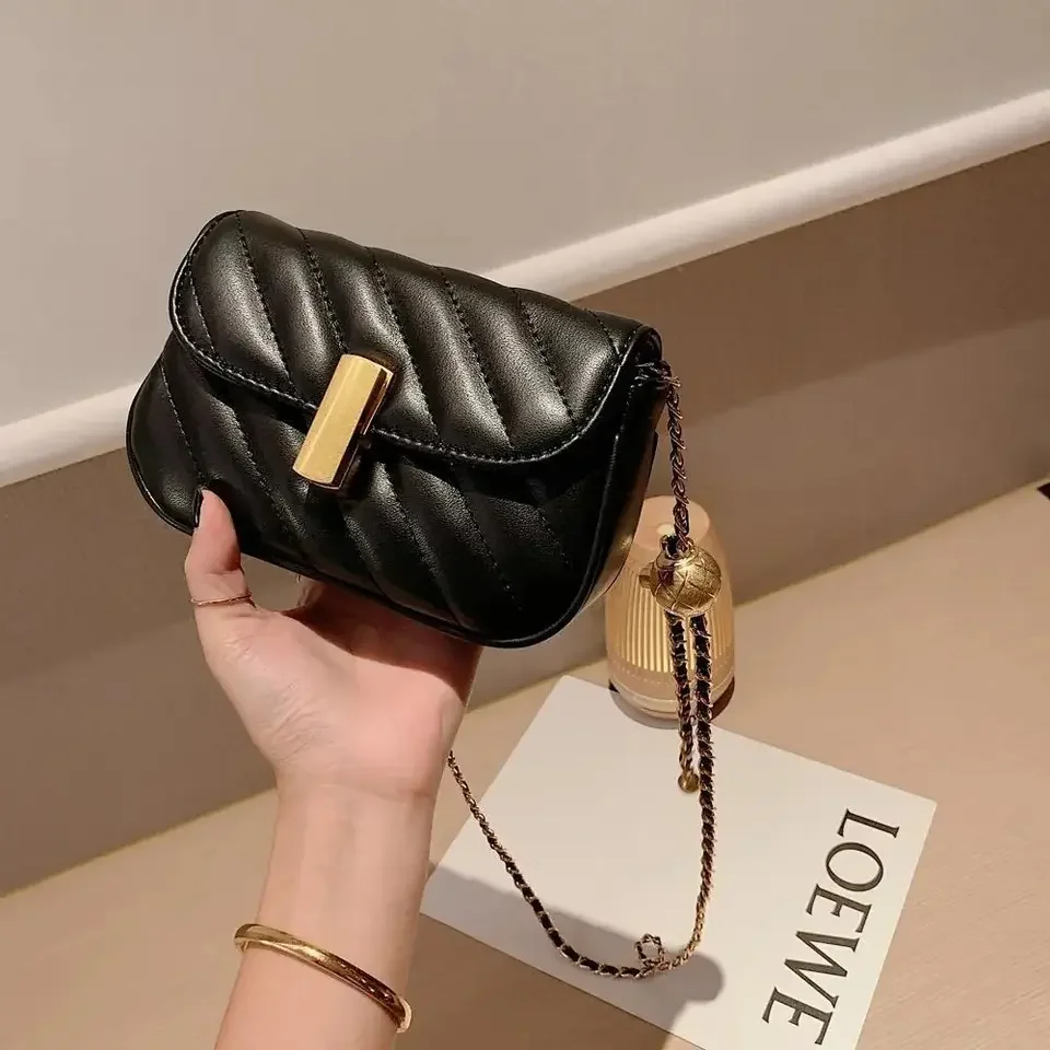 Hot selling Ladies Purse PU Leather Solid Color Crossbody Bags Chain Shoulder Bag Girl Hand Bags Luxury Handbags For Women