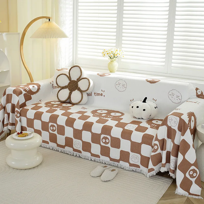 1PC Sofa Towel Cover Retro Soft in Autumn and Winter and The New Non-slip One Is A Whole Universal Full Cover Cover