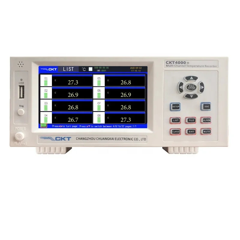 CKT4000+ Series Multi-channel Temperature Tester Temperature Data Logging Instrument