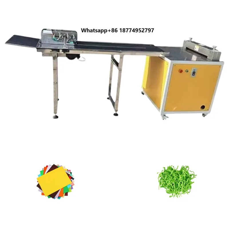 Zig Zag Paper Folding Machine Motor-Driven 220V/380V 25m/min Small Crinkle Cut Kraft Paper Strip Cut