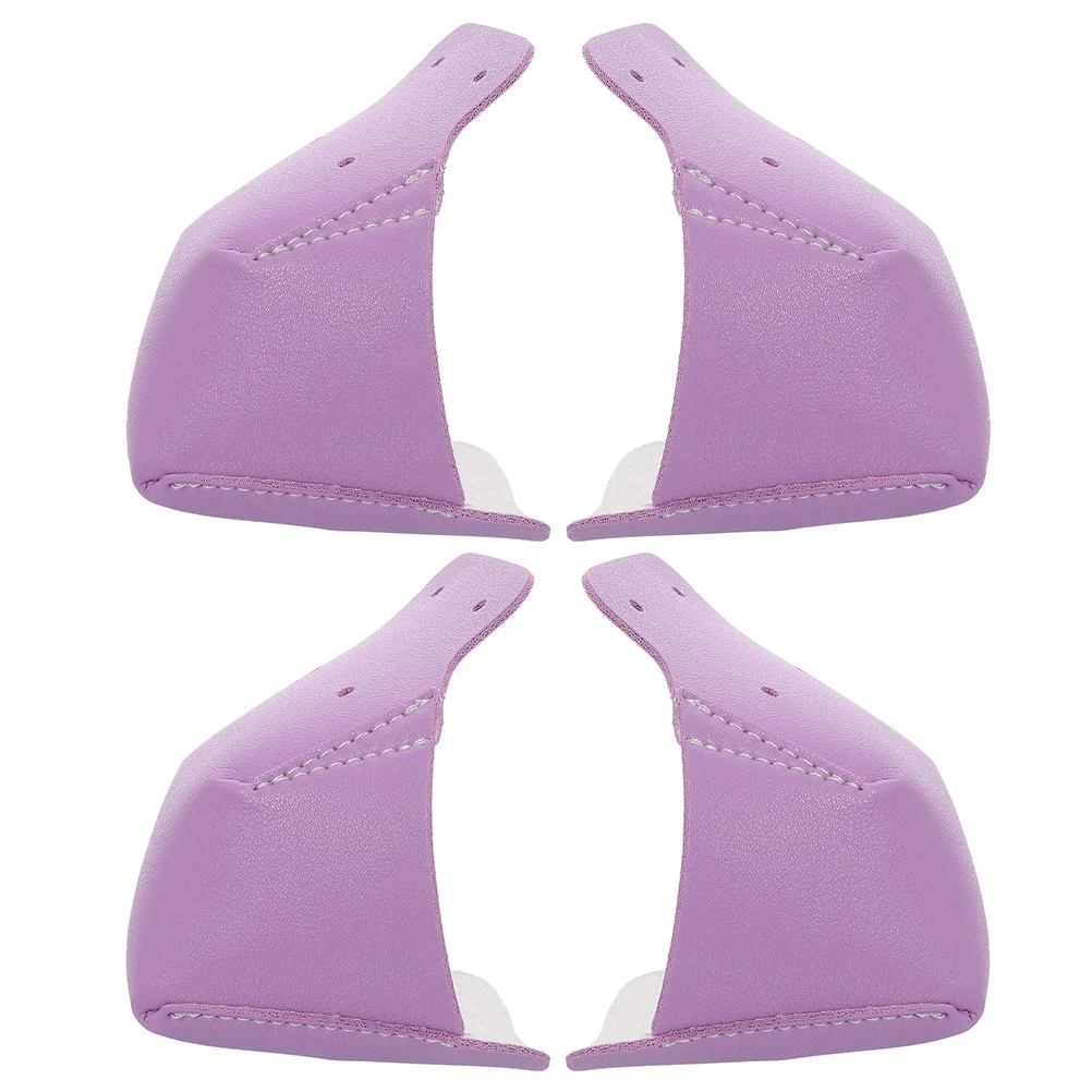 2 Pairs Skate Boots Skating Shoes Toe Protectors Replaceable Skates Covers Outdoor Guards Caps for Durability