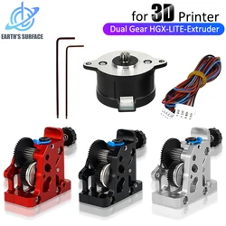 HGX LITE Ekstruder Çift Dişli Ekstruder Sert Çelik Azaltma Dişlisi Yüksek Hızlı Motor 3D Yazıcı Parçaları CR10 CR 10S Ender3 V2 VORON