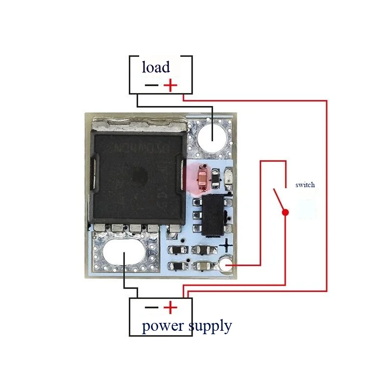 Mini-Hochleistungs-MOS-Auslöseschalter-Antriebsmodul, Feldeffekttransistor-PWM-Regulierungs-Elektronikschalter-Steuerplatine – Detail 5
