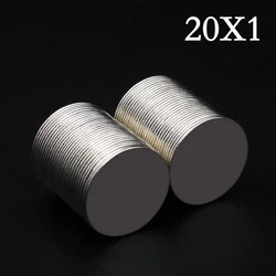 3/5/10/15/20 Pcs 20x1 Neodymium Magnet 20mm x 1mm N35 NdFeB Round Super Powerful Strong Permanent Magnetic imanes Disc 20*1