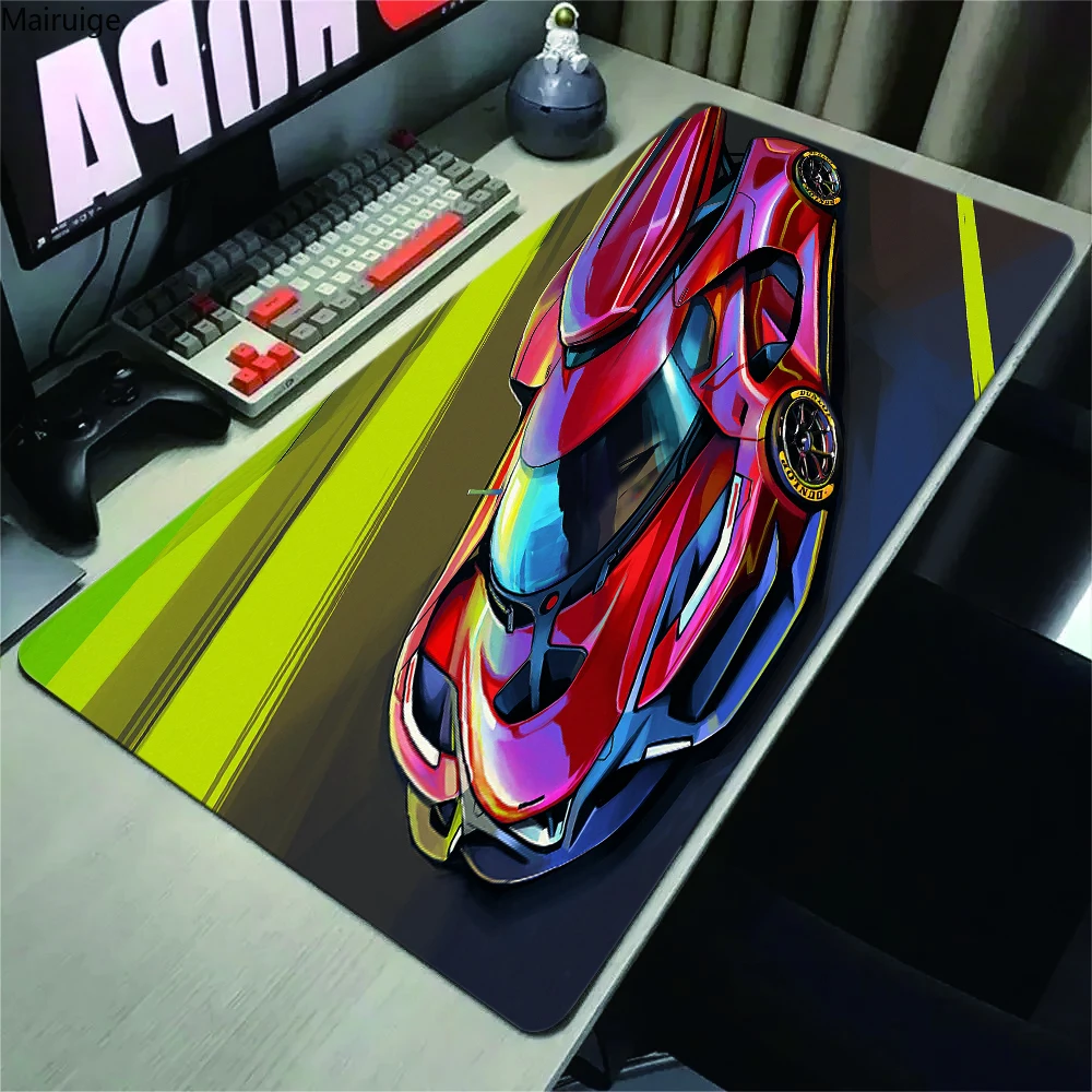 new racing Sports car Mousepad Gaming Computer Accessories Keyboard Pad Large Rubber Anti-wrinkle Non-slip Pc Cabinet Desk Mat