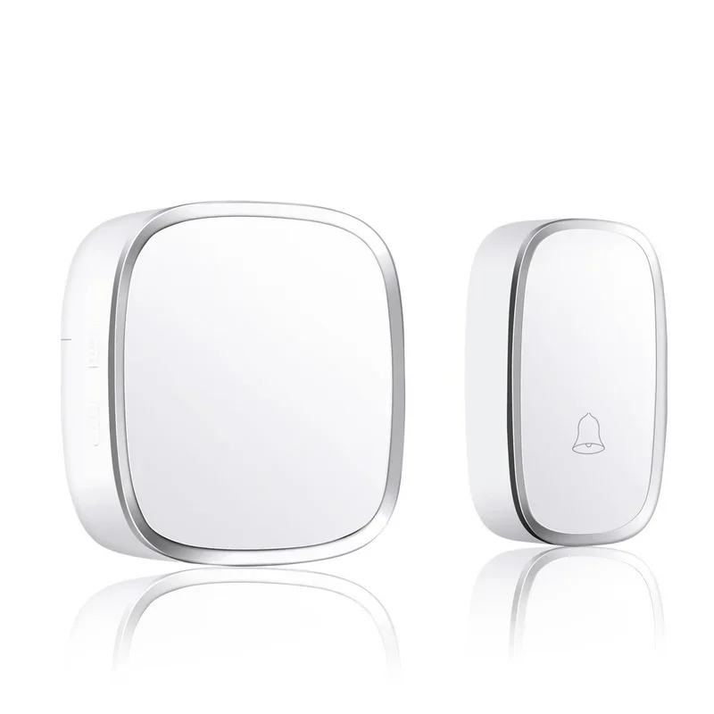 Wireless Doorbell ไม่ต้องใช้แบตเตอรี่กันน้ํา Self-Powered Door Bell ชุดบ้านกลางแจ้ง Kinetic Ring CHIME Doorbell