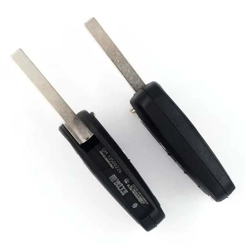 Flip Folding Remote Car Key Shell for Chevrolet Cruze Epica Lova Camaro Impala Compatible with HU100 Blade 2/3/4/5 Buttons