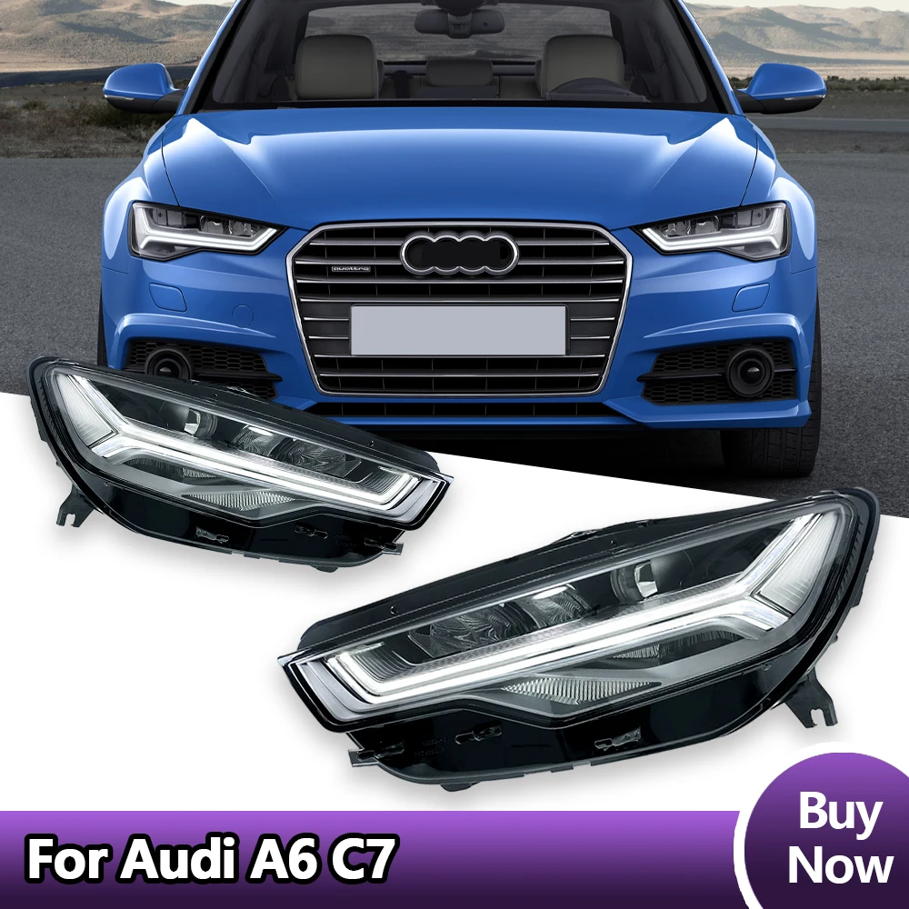 

Car Light For Audi A6 C7 2012-2018 Headlight LED Projetor head Lamp Daytime Running Light Automotive Accessories