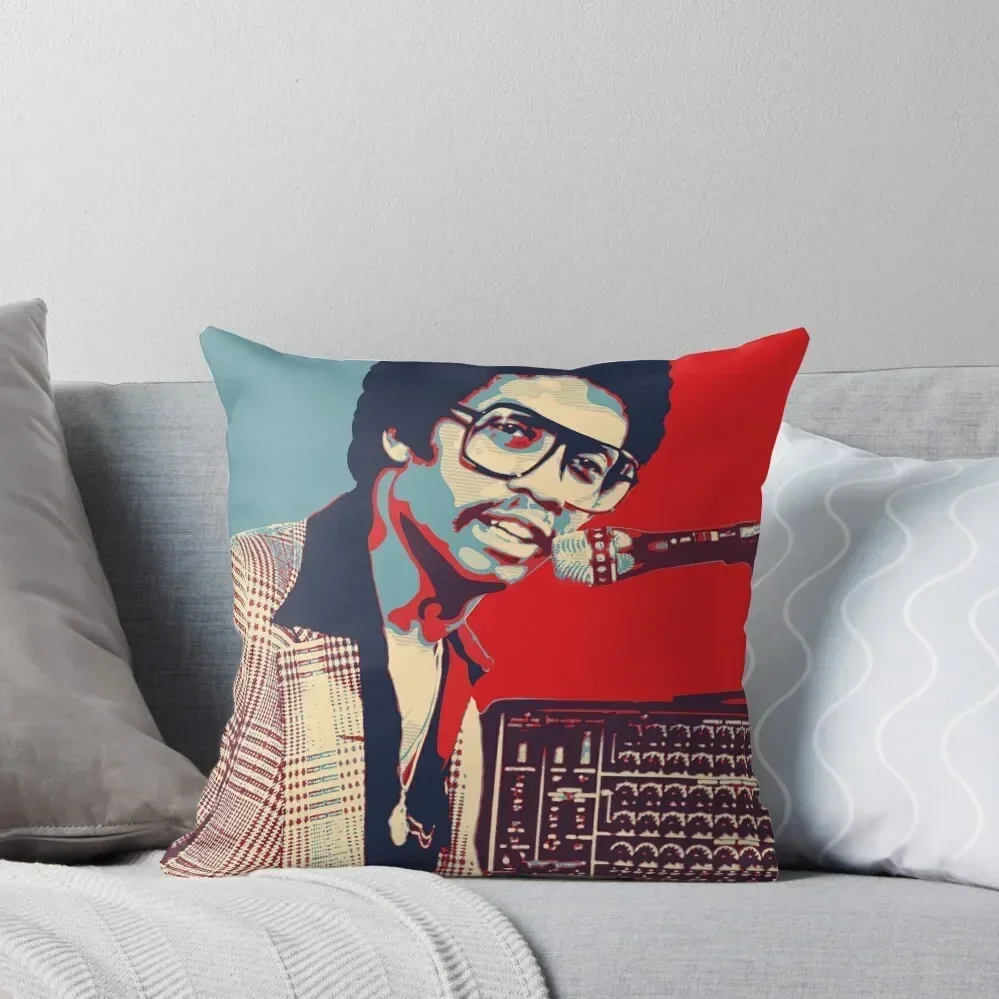 Herbie Hancock Hope Poster - Sizes of Jazz Musician History Throw Pillow home decor items Sofa Cushions Cover pillow