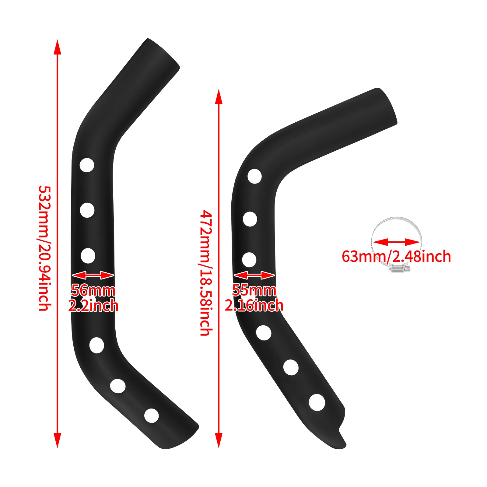 Motorcycle Exhaust Muffler Pipe Heat Shield Cover Guard Protector For Harley Sportster XL 883 1200 72 Forty Eight 2004-2022 2023 - Image 6