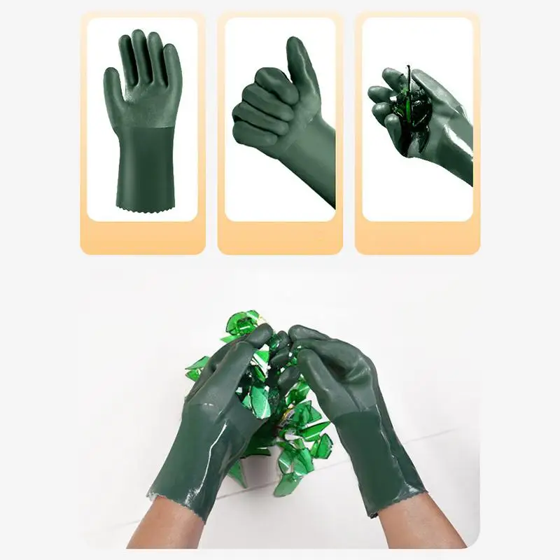 Waterproof Oil-resistant Acid-resistant Alkali-resistant Industrial Anti-corrosion Impregnated Labor Insurance Anti-skid Gloves