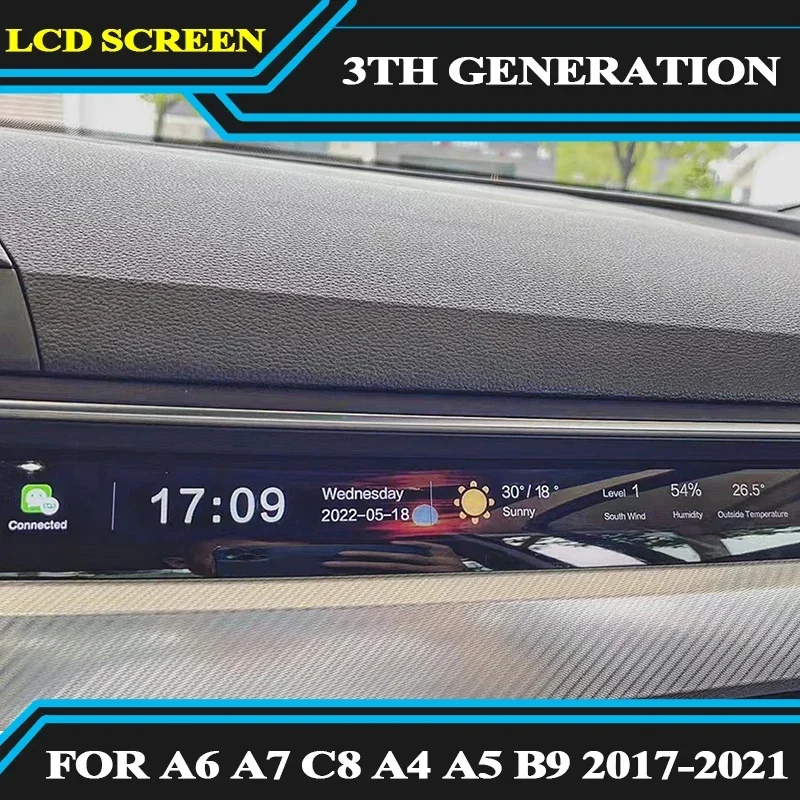 

Жидкокристаллический дисплей пассажира 3-го поколения для приборной панели Audi A6 A7 C8 2018, Co-pilot