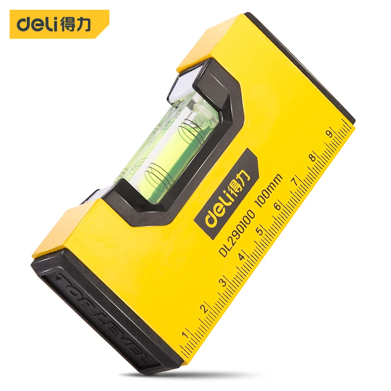 Deli 1 Pcs Mini Level Measurin High Precision Digital Scale Horizontal Length Measurement Capability Spirit Bubble Level Tool