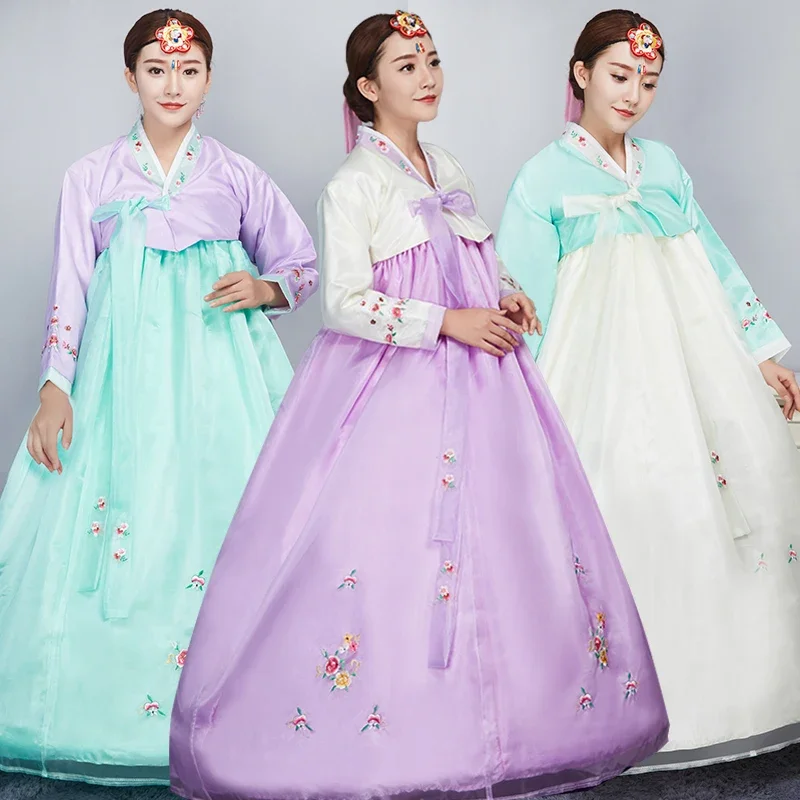 New Year Korean Traditional Korean Hanbok Female Palace Korean Hanbok Dress Ethnic Minority Dance Stage Costume