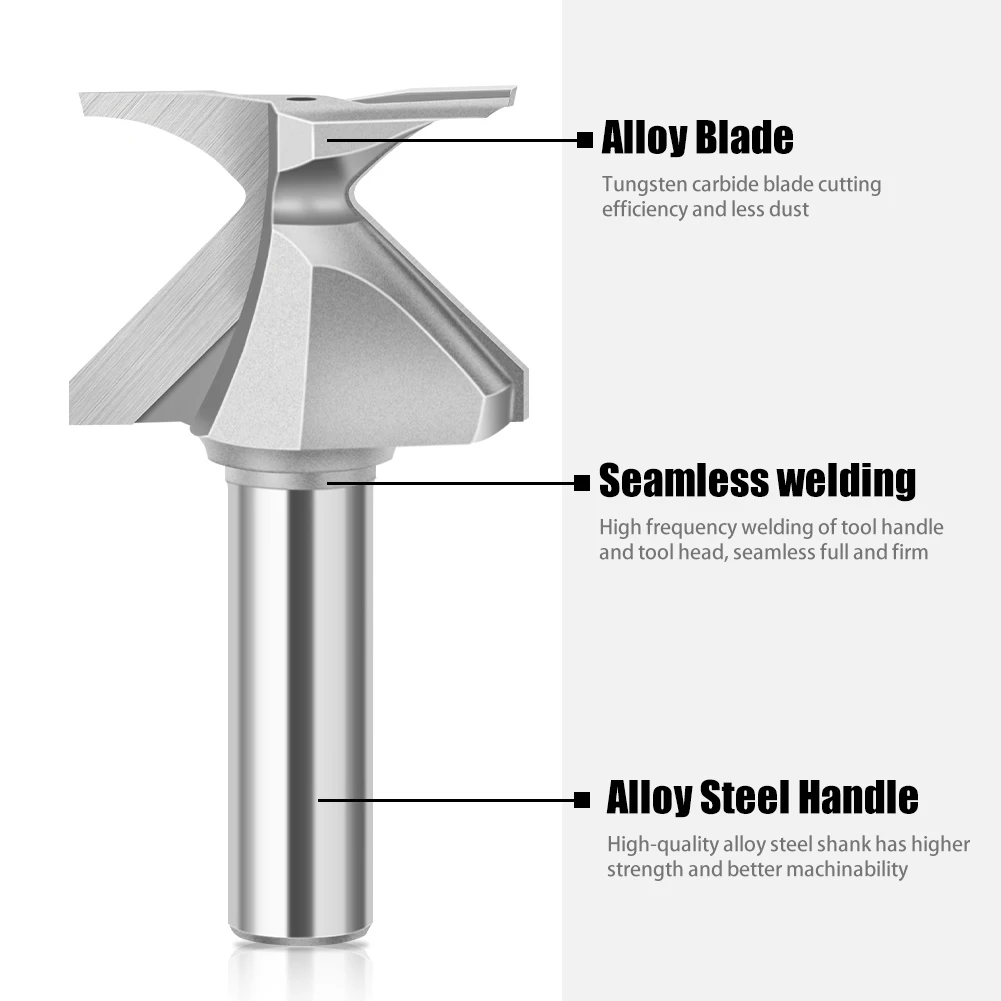 1/2 inch Shank 12mm Shank Wood Door and Wall Cabinet R18 R30 Arc Bending Knife Filling-free Softening Process Router Bits