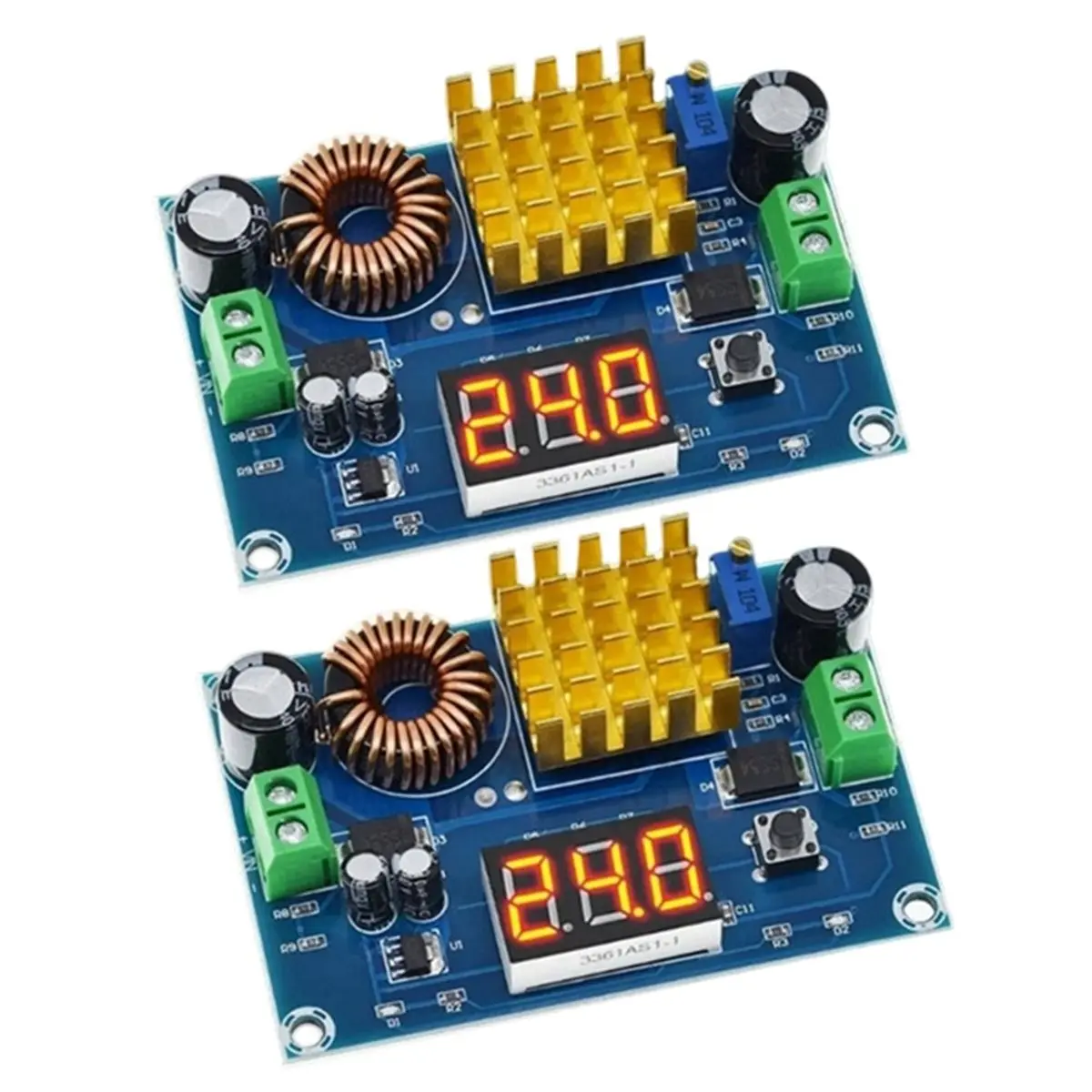[2026 Trend]2PCS DC 3V-35V to DC 5V-45V Boost Module XH-M411 DC 3V-35V to DC 5V-45V Boost Converter Module 5A Power Adjustable