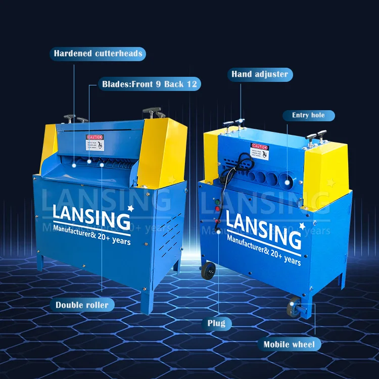 High Efficiency Automatic Cable Stripper 1-72mm Armored Cable Processing 1-Year Warranty Pure Copper Motor Free Blades Included