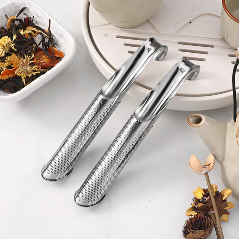 

Stainless Steel Tea Diffuser, Stainless Steel Tea Infuser, Mesh Strainer With Hanging Hook Handle, Tea Bags For Loose Leaf Tea