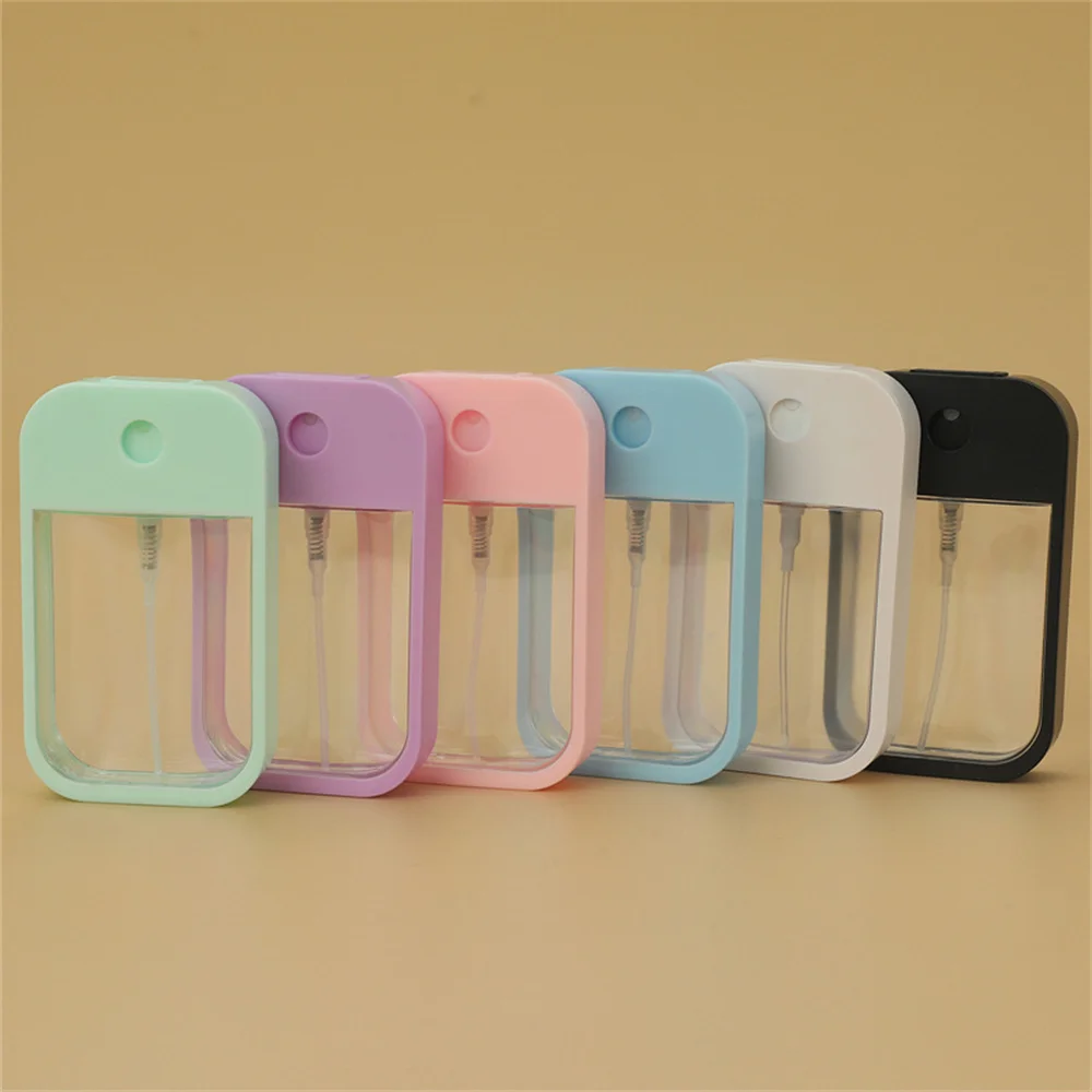 45ml Portable Refillable Hand Sanitizer Alcohol Bottles Mini Card Spray Bottle Cosmetics Travel Sub-bottling Press Spray