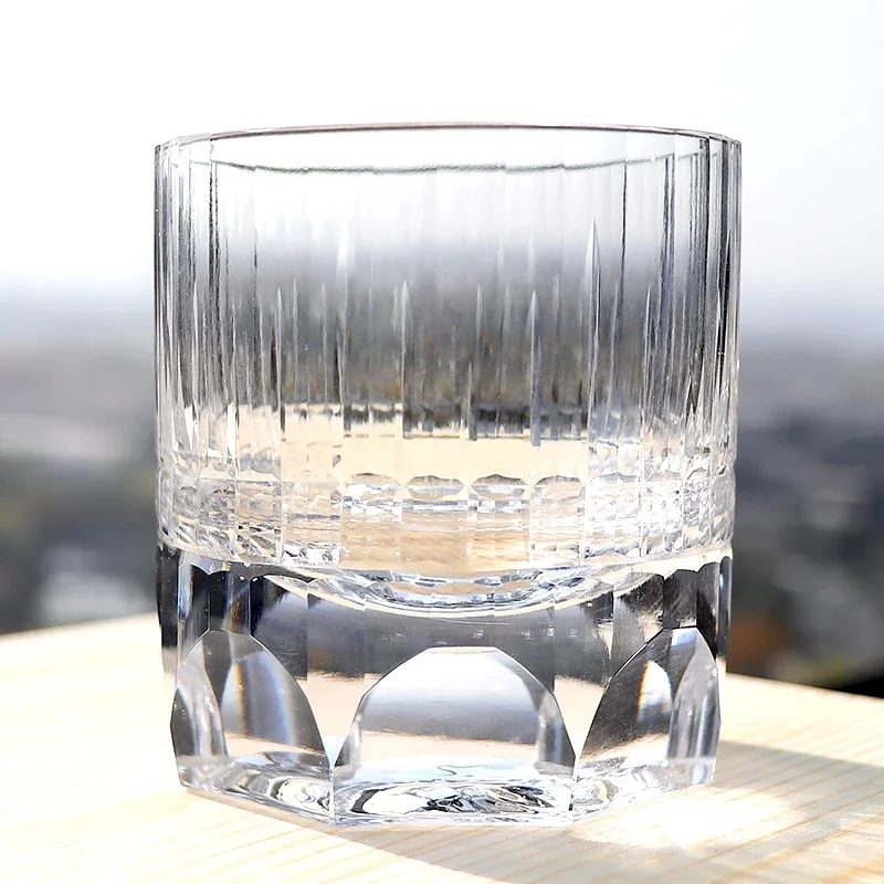 Luxury Hand Cut to Clear Glass 220ml Lead Free Crystal Glass Drinking Glassware for Party Wedding Hotel Use