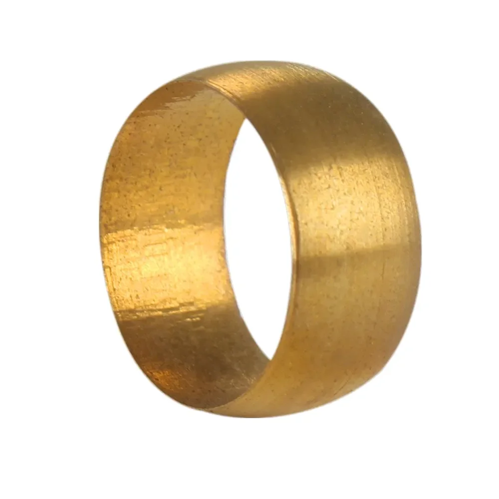 10Pcs Brass Double taper ferrule 4 6 8 10 12 14mm OD Compression Sleeve seal ring fittings Tube centralized lubrication system