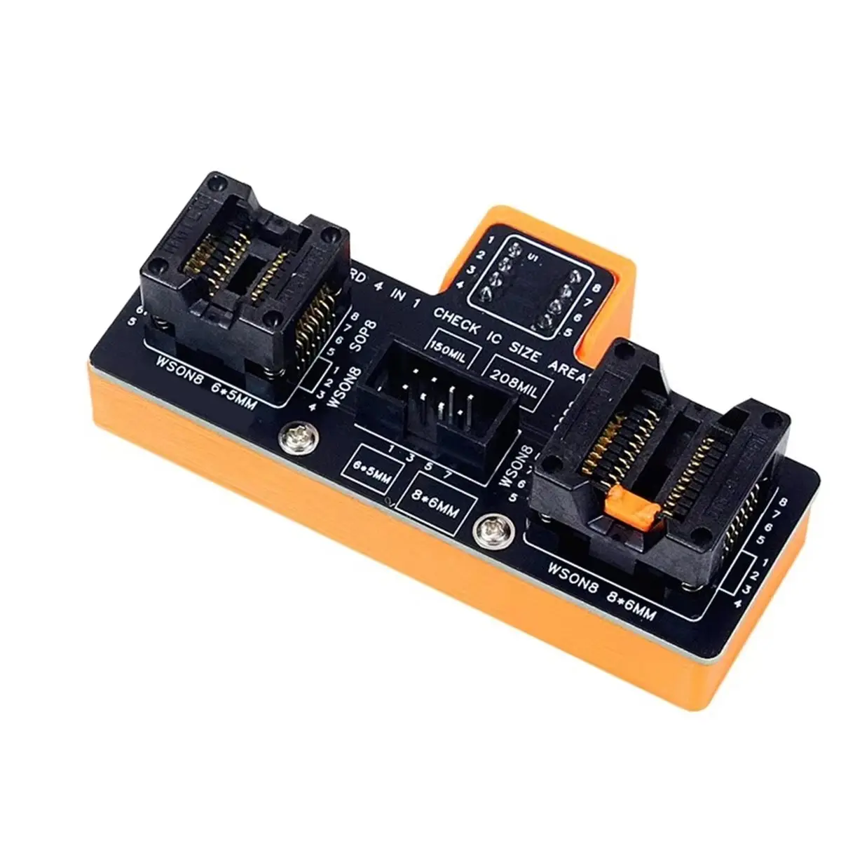 Adaptador de Programador SOP8/WSON8/QDFN8 para Conector de Programador de la Serie CH341/RT809H//TL886