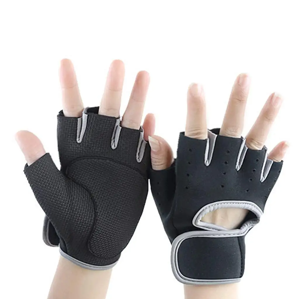 ملابس رياضية للياقة البدنية بنصف إصبع لرفع الأثقال وركوب الدراجات للجنسين