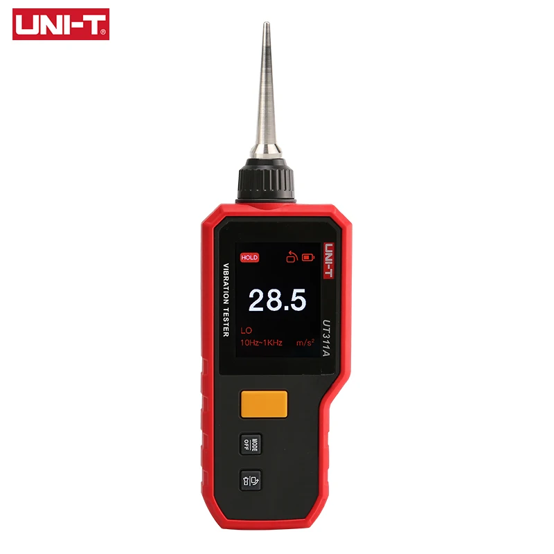 

UNI-T Handheld Vibration Tester UT311A 0.1-199.9m/s² Vibrometer Acceleration Velocity Vibration Analyzer Digital LCD TFT Screen