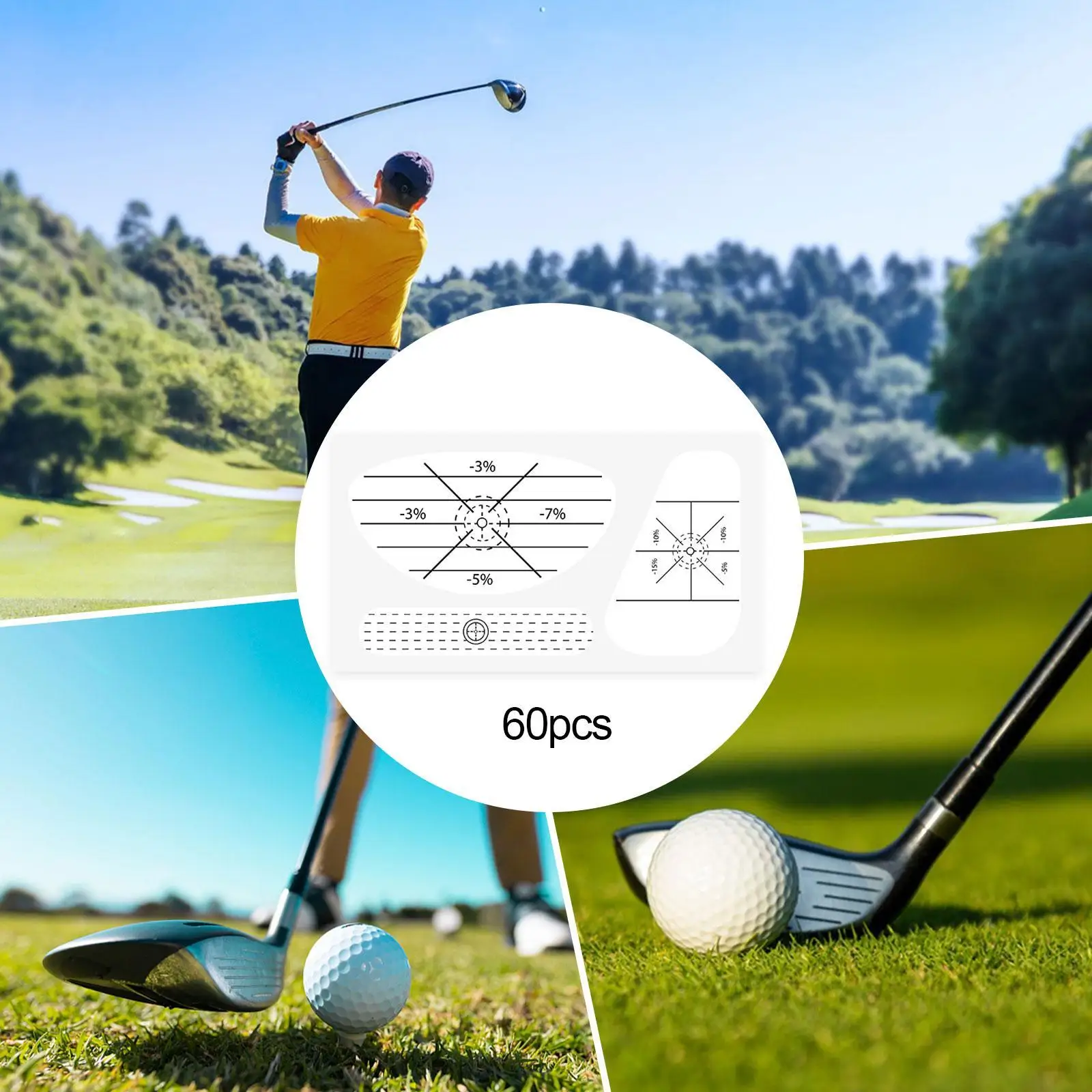 

Наклейки-этикетки для гольфа, аксессуары для гольфа, анализ стабильности свинга, принадлежности для тренировок по гольфу для игроков в гольф