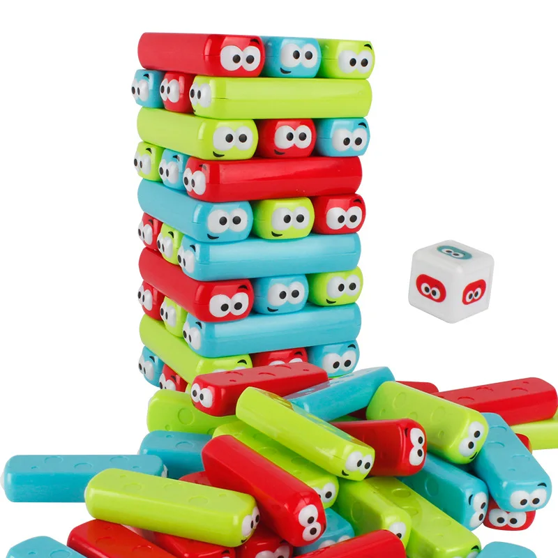 Desktop games, stacked high building blocks, fun children's puzzle, parent-child interactive toys, party toys