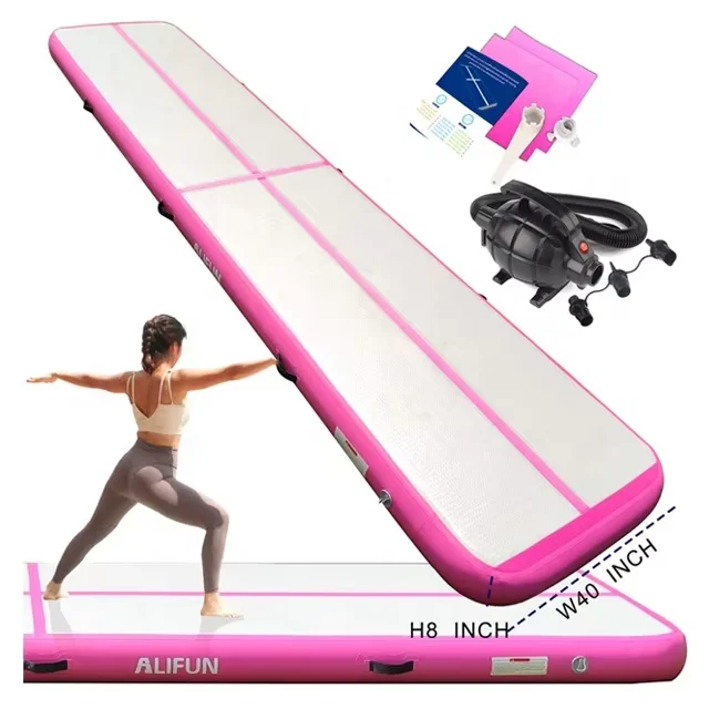 Drop Stitch Gymnastics Track 6M PVC Multi-functional Air Mattress Gymnastics Tumbling Air Floor Inflatable Gym Airtrack