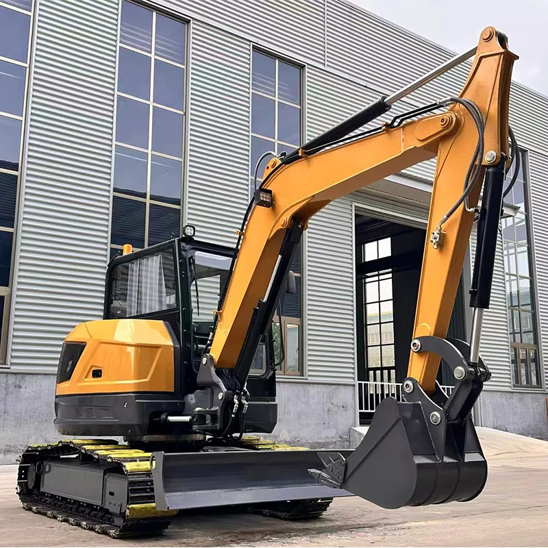 

Customized Wholesale Crawler Excavator 6500 KG Agricultural Small Trencher 6.5 Ton Mini Track Digger