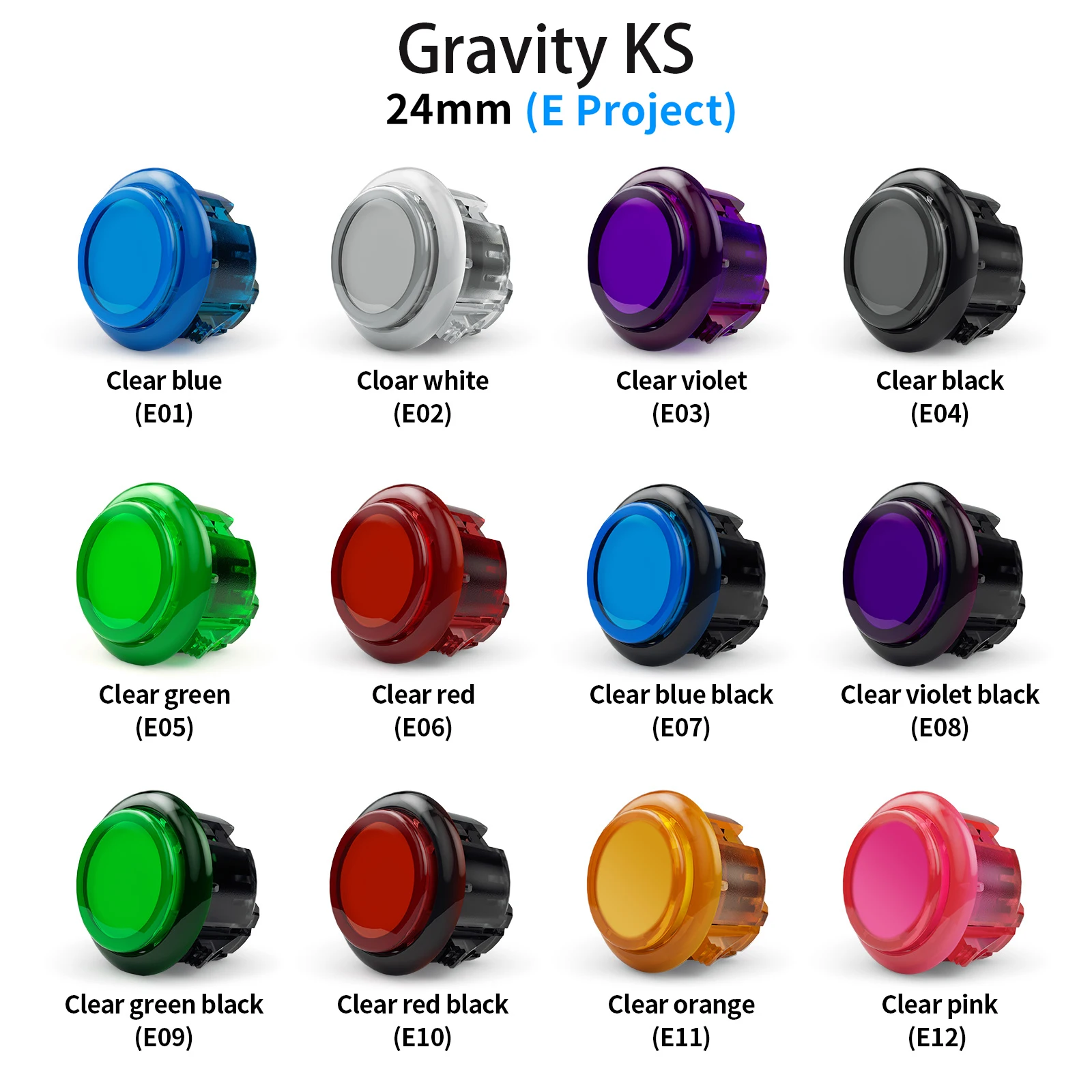 Przyciski Arcade QANBA Gravity – Arcade Buttons 24Mm 30Mm Snap In recenzja i cena