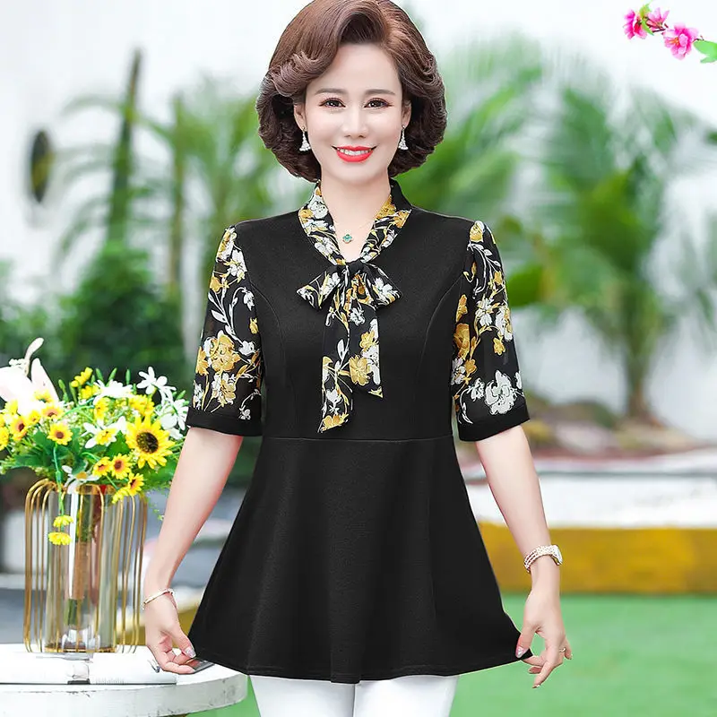 2023 Spring and Autumn New Slim Underlay Fashion Versatile Scarf Collar Long Sleeves Printing Young Basic Casual Comfortable Top image 5