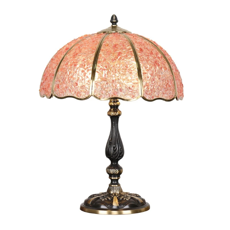 

New natural agate pure copper desk lamp bedroom bedside lamp study cafe creative home desk lamp