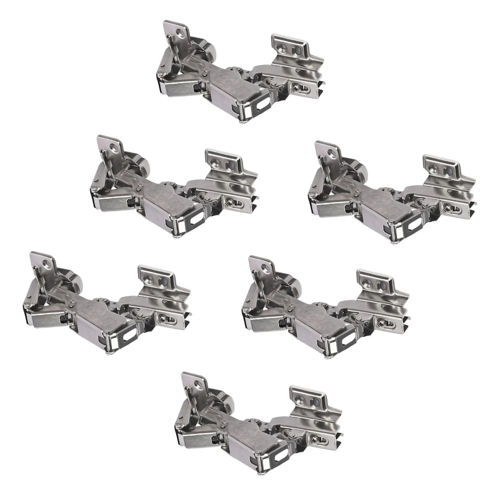 Cabinet Hinges Built for 180 Degree Opening and For Soft-Close Functionality Using Hydraulic Damping and Steel Frame