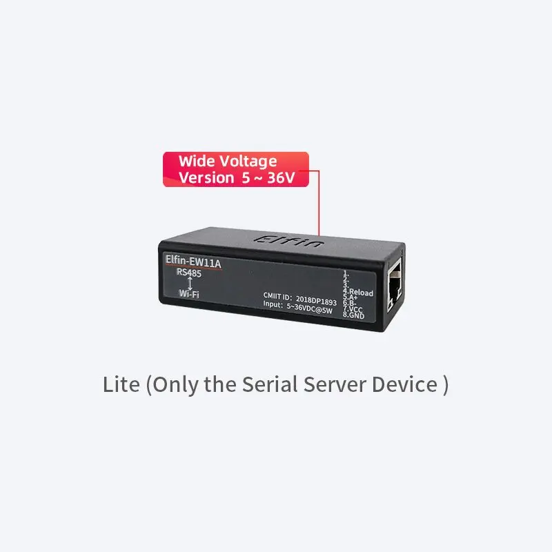 5V Port szeregowy RS485 do modułu serwera urządzenia WiFi Elfin-EW11A obsługi protokołu TCP/IP Telnet Modbus TCP Transfer danych przez WiFi