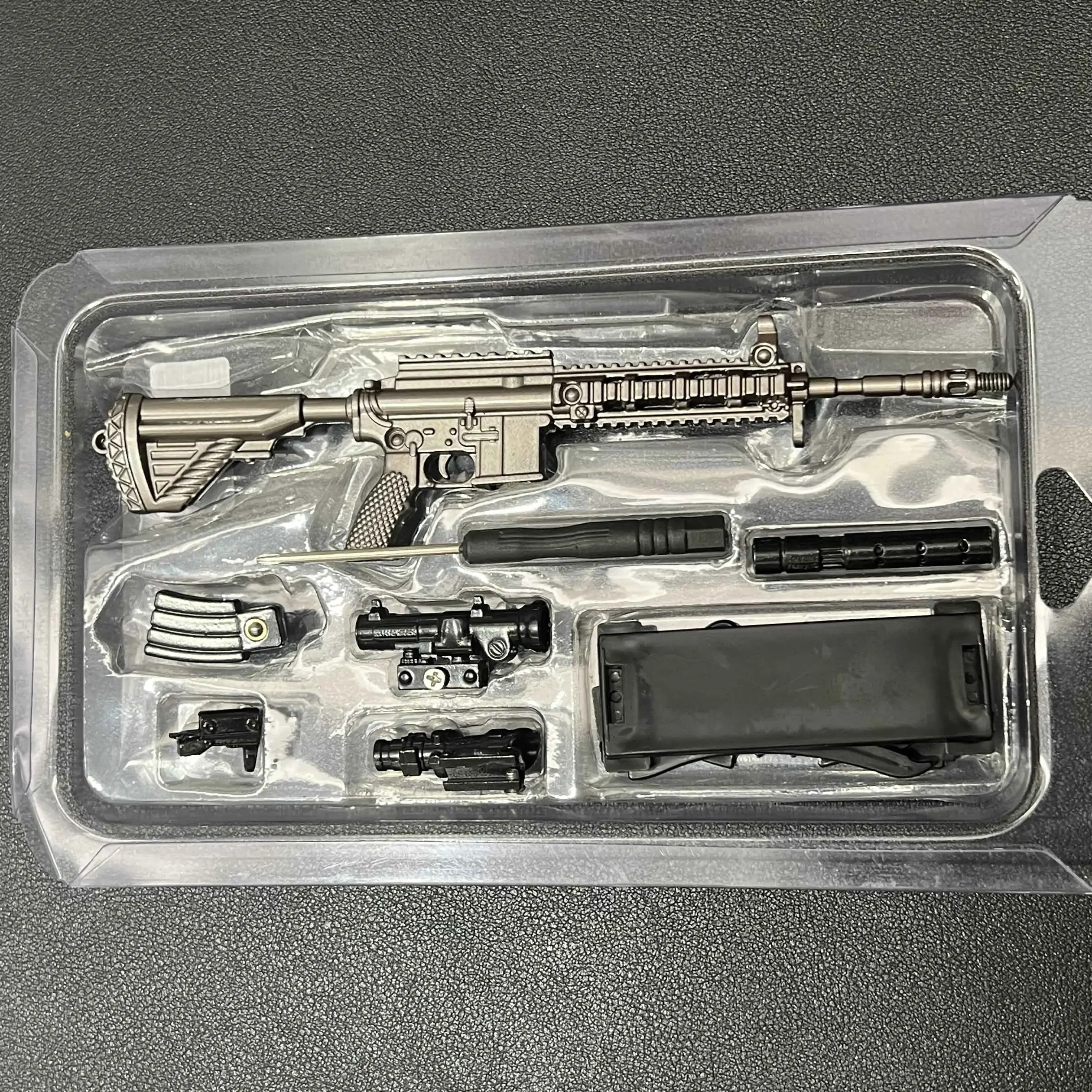 سبيكة بندقية نموذج صغير M416 مسدس لعبة 20 سنتيمتر أغسطس مسدس لعبة سطح المكتب زينة زخرفية الصبي الكبار هدية الكريسماس