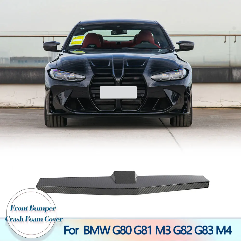 Car Front Bumper Crash Foam Cover Trim For BMW G80 G81 M3 G82 G83 M4 2021-2023 Dry Carbon Grille Back Foam Bumper