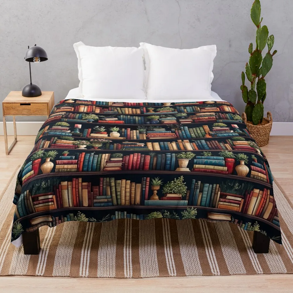 

Bookshelf Throw Blanket