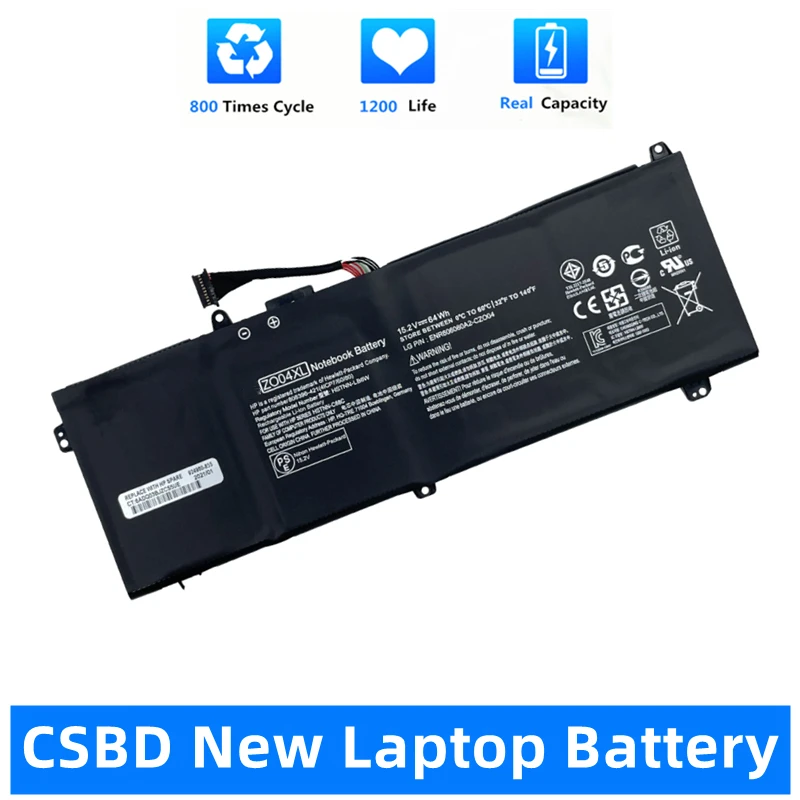 

CSBD New ZO04XL Z004XL 15.2V 64Wh 4210mAh Original Laptop Battery For HP ZBook Studio G3 G4 G3 G4 Mobile Workstation Series