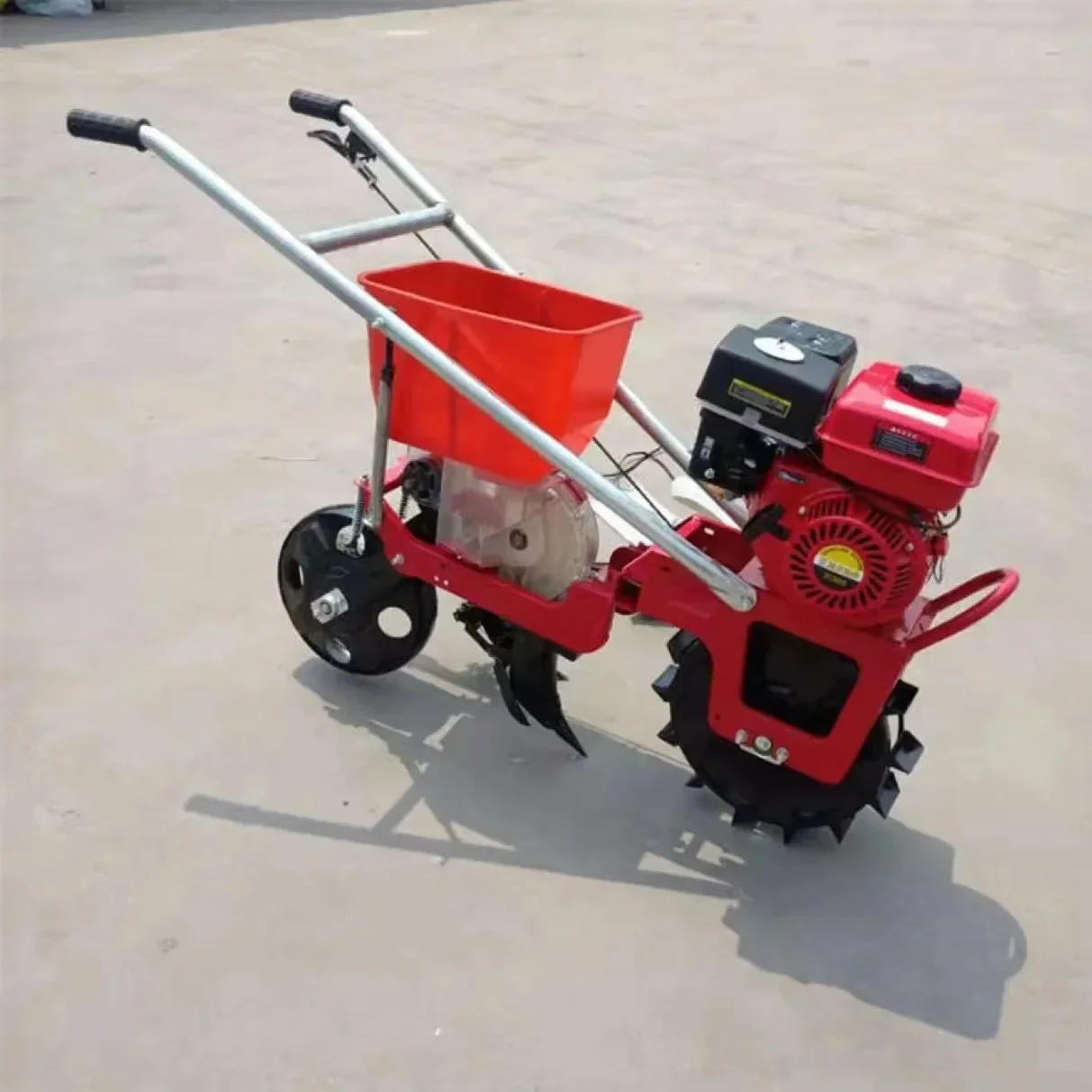 Gasoline Self-propelled Corn Planter Multifunctional Single Row Peanut Soybean Fertilizer Planter Weeding Machine